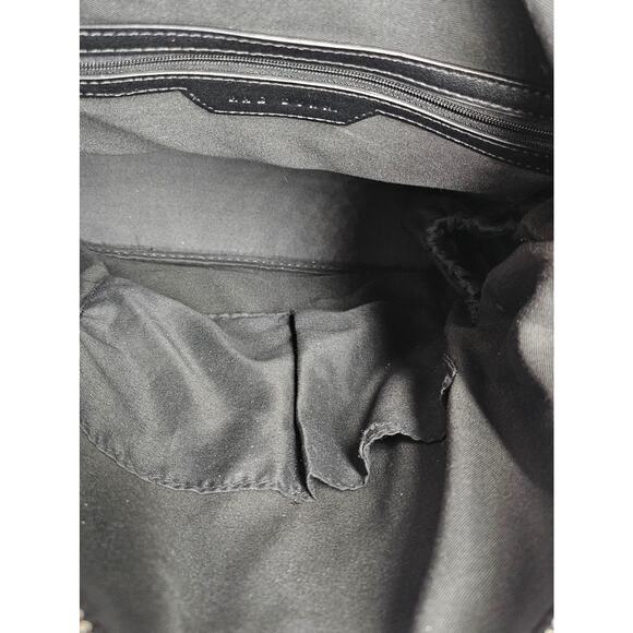 RAE DUNN WOMEN'S BLACK LEATHER BACKPACK W/ EARBUD CASE - STYLISH & FUNCTIONAL - Picture 13 of 16